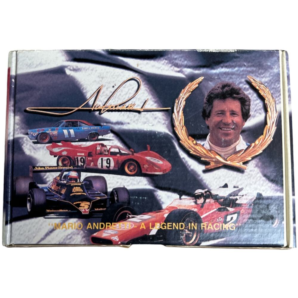 1992 Mario Andretti Hi-Tech Racing Trading Cards Sealed Set Collector Tin Box